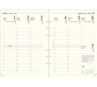 OBERTHUR - Recharge pour Organiseur Semainier International 21 - Janvier 2026 à Décembre 2026 - Dimension 15 x 21 cm