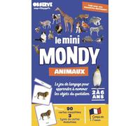 OBERVE Montessori - Jeu de Cartes Éducatif d'apprentissage de 2 à 6 Ans - 90 Cartes Montessori en Français avec Photos sur Le Thème des Animaux - Apprendre Les Premiers Mots - Découvrir la Lecture