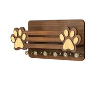 Obesntln Dog Leashes Holder - 6 Hooks Floating Shelf Decorative
