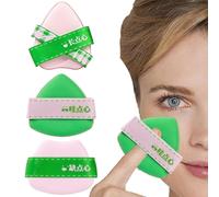 Obesntln Éponge de maquillage, applicateur de maquillage Puff, éponge de mixage haute densité et flexible, 3 pièces cosmétiques fond de teint éponge flexible applicateur doux Outils de maquillage pour