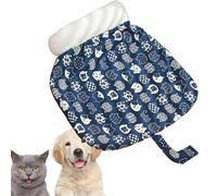 Obesntln Lit douillet pour animaux de compagnie, sac à coussin pour chat, grotte douillette semi-fermée pour cacher les animaux de compagnie | Panier d'hiver pour le camping, coussin chaud, lit pour