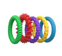 OBEST 5 Pièces Fidget Sensorik Jouet, Enfants Silicone Bracelets de Décompression, Fidget Sensorischen Toy pour la Réduction Stress et de L'anxiété, Bracelet Anti-stress pour Adultes Autisme et TDAH