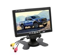 OBEST 7 Pouces Écrans De Caméra De Recul, TFT -LCD Affichage Embarqué,800 * 480 RP,Moniteur Voiture DC12V-24v,AV1/AV2 Commutation Vidéo,Connecter Bus Camion Trailer Truck