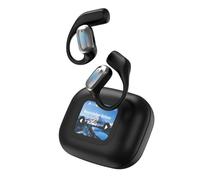 OBEST AI Traducteur Bluetooth sans fil, casque à écran tactile LCD pour traductions en temps réel, prend en charge 144 langues et accents pour les voyages et les voyages d'affaires