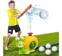 OBEST Arroseur d’Escargot d’Eau avec 4 pièces Jouets de Plein air de Baseball pour Enfants, Jeux d’Eau d’été Portable, Jeux d’arrosage d’activité familiale