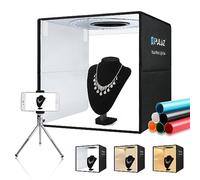 OBEST Boîte à lumière Photographie 40 * 40 * 40cm Cabine Photo Portable, Kit Tente de Prise de Vue avec 160 Lampes LED dimmables, Interface Type-C, 6 Toiles de Fond