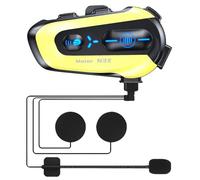 OBEST Casque Intercom pour Moto, Casque Bluetooth 5.4, Intercom Double Simplex 300m, Partage de Musique et Annulation du Bruit des Appels (ENC), IP56/1000mAh