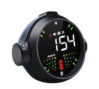 OBEST Compteur de Vitesse GPS Pour Voiture HUD Affichage Tête Haute,Affichage Automatique de l'heure et de la Vitesse,Avec Alerte de Vitesse Boussole D'avertissement de Fatigue,Pour Tous Les Véhicules