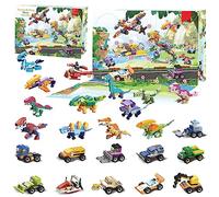 OBEST Dinosaure Briques Jouets, Modèles de Voitures, 24 Jeux de Construction Différents, Bénéfiques pour le Développement Intellectuel, Adaptés Comme Cadeaux pour les Garçons et les Filles