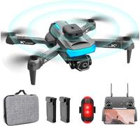 OBEST Drone Avec Caméra 1080P,Avion Enfant Avec Deux Caméras,Quadcopter Pliable,Drone Radiocommandé Adulte WiFi FPV,Évitement d’Obstacles Infrarouges,Noir