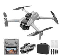 OBEST Drone GPS Avec Caméra 4K,Écran Télécommande 4.5 Pouces avec Camera,Caméra ESC 90°,Transmission FPV 5G,23 * 2 Minutes de Vol,Pour Photo/Vidéo,BLANC