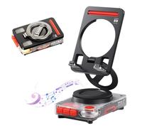 OBEST Enceinte Bluetooth Compacte,Enceintes Portable Bluetooth 6.0 sans Fil avec Son Surround Stéréo à 360°,10 Heures d'autonomie,Con Support de Téléphone Pliable,Compacte et Facile à Transporter