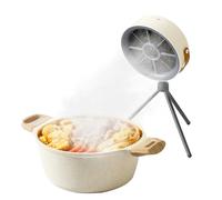 OBEST Hotte de bureau portable à 3 vitesses avec support et ceinture pour la maison, l'intérieur, le camping, l'extérieur, le dessus de table, les ventilateurs de barbecue
