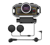 OBEST Intercom Moto pour Casque,Kit Main Libre Moto Bluetooth avec Radio FM et Communication,Convient ¨¤ Tous Les Types de Casques