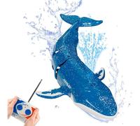 OBEST Jouet Baleine Télécommandé RC Boat,Baleine Télécommandée de Simulation Électrique,Convient aux Piscines et aux Lacs,Peut Plonger et Pulvériser de l'eau, Jouets d'eau Électriques pour Enfants
