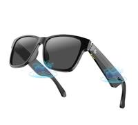 OBEST Lunettes Bluetooth Intelligentes Lunettes de Soleil Audio Sans fil pour Assistant Vocal Lunettes anti UV Unisexe pour Les Sports de Plein Air et la Conduite