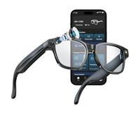 OBEST Lunettes de Soleil Bluetooth Intelligentes avec Caméra 1080p, Lunettes Connectées avec Fonction D'enregistrement Photo/Vidéo/Audio, Assistant Vocal IA, Traduction