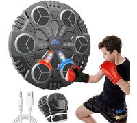 OBEST Machine de Boxe Musicale,Intelligent Mural LED Music Boxing Machine avec Bluetooth, Vitesse Réglable,Gants de Boxe,Rythme électronique Jouet de Décompression