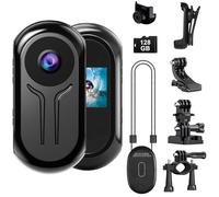 OBEST Mini Action Caméra 1080P HD,Body Cam 120° Grand Angle,Caméra Sport Vision Nocturne Infrarouge,Écran de 0,96 Pouce,Carte TF 128G,Batterie de 400 mAh, pour Vlog,Exercices