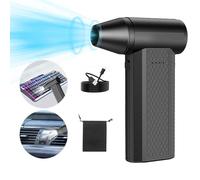OBEST Mini souffleur sans fil, souffleur air comprimé 130000 tr/min avec batterie, 4 vitesses réglables, rechargeable 4000 mAh, dépoussiéreur air duster pour PC, Clavier, Maison, Extérieur et Voiture