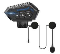 OBEST Oreillette Casque Moto,Oreillette Bluetooth pour Casque Moto, Autonomie de 30 Heures, Microphone Antibruit, Qualité Sonore HD, pour Tous Les Types de Casques