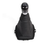 OBEST Pommeau de Levier de Vitesse Manuelle 5 Vitesse avec Couvercle Anti-Poussière PU Convient pour Ford Fiesta MK5 MK8 2008-2012