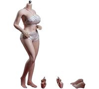 OBEST TBLeague Nouveau Corps féminin S38A 1/6 Scale, Corps féminin potelé recouvert d'os d'acier, Teint Blanc (sans Sculpture sur la tête)