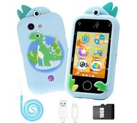 OBEST Téléphone portable pour enfants, appareil photo pour enfants, smartphone avec lecteur MP3, écran 1080p, carte mémoire 16 Go incluse, 11 langues, cadeau de Noël d'anniversaire pour les vacances