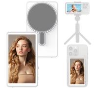 OBEST Téléphone Vlog Selfie Moniteur Écran Téléphone Caméra Arrière Selfie Accessoire Selfie Sans Fil Bluetooth Remote Shutter pour iPhone et Android, pour Vlogs Live Streams TikTok