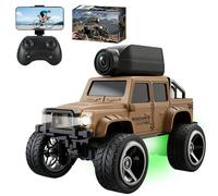 OBEST Voiture Télécommandée avec Caméra, 2.4 GHz RC Camion, Contrôle par Application, WiFi Transmission Photo, 2 Modes de Vitesse, Carrosserie en Alliage Truck pour Adultes et Enfants