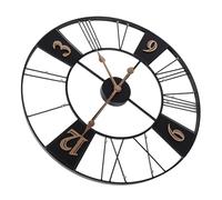 Obetuens 23,62 Pouces Horloge Murale Vintage, Horloge De DéCoration Industrielle, Horloge Murale Silencieuse en MéTal Innovante pour Divers ParamèTres, Tels Que Les Salons, Les EntréEs