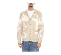 Obey - Cardigan Luka Splatter - Homme - Pulls - Beige - Taille: XL