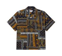 Obey - Chemise cubaine à manches courtes Navy Multi - Homme - Chemises - Multicolore - Taille: S