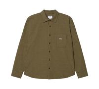 Obey - Chemise oversize en coton avec camo - Homme - Chemises - Vert - Taille: S