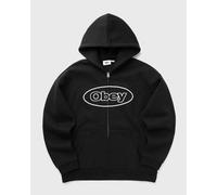 Obey OVAL EXTRA HEAVY ZIP HOOD men Hoodies|Zippers black taille: XL