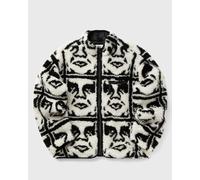 Obey repeated icon sherpa jkt men Fleece Jackets black en taille: XL