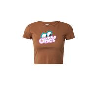 Obey T-shirt turquoise / kaki / orchidée / blanc, Taille XS