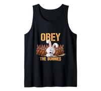 Obey The Bunnies Pets Humour Fun Cute Débardeur