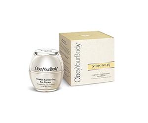 Obey Your Body de Miner aux Wrinkle Correcting Eye Cream, yeux rides Crème 30ml