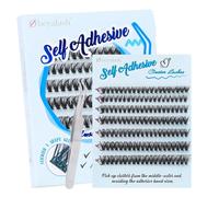 Obeyalash Auto-AdhéSifs Cils Individuels 40D Cluster Lashes Kit Extension De Cils D Curl Cluster Eyelashes Wispy 140pcs 8-14mix Press On Lashes Individual Resuable and Soft DIY at Home (40D)