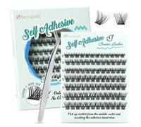 Obeyalash Auto-AdhéSifs Extension Cils Cluster Lashes AutoadhéSif C Curl Press On Lashes No Glue Needed 8-14mix Kit Extension Cils Individuel Resuable and Soft DIY at Home (Y14)