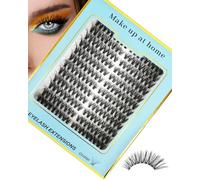 Obeyalash Cils Individuels Cateyes Cluster Cils 40D C Curl Naturels Bouquet Extension Eyelash DIY à la Maison Mixte 8-16mm Lash Clusters Grappe de Eyelash (252pcs, 40D)