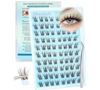 Obeyalash Faux Cils Pre Collé - Marron Fox Eye Cluster Lashes Auto-AdhéSifs Extension Cils C Curl Lash Clusters With Tweezers Cluster Eyelashes AutoadhéSif 10-16mm Eyelash Extension Naturel (Fox Eye)