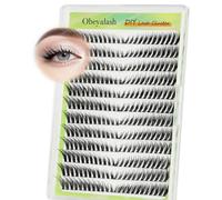 Obeyalash Fox Eyes Extension Cils Individuels Cluster Lashes 144pcs Lash Clusters C Curl Extension De Cils 6-12mm Invisible Band Cils Individuels Réutilisables à Domicile (Fox Eye Lashes)