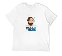 Obi Wan Kenobi Hello There Mens Short Sleeve White S