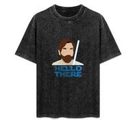 Obi Wan Kenobi Hello There Unisex T-Shirt Black Mens Top Tee L