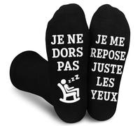 Obidodi Cadeau Homme Noel Chaussettes Humour, Cadeau Homme Anniversaire Original Utile Chausettes Drôle, Papa Grand Pere Chaussettes Humourstique Cadeu Fetes Des Peres