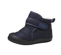 OBiQuzz Bottes d'hiver pour enfant - Taille 36 - Chaussures simples - Nœud papillon - Sangle à boucle - Bottom souple - Respirantes - Chaussures de princesse, bleu foncé, 24.5 EU
