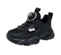 OBiQuzz Chaussures d'intérieur pour enfants et automne en maille respirante Boucle rotative Lacets de chaussures réglables Moyen et grand Chaussures de sport pour enfants Chaussures pour enfants 29