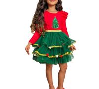 OBiQuzz Children Kids Mignon Merry Christmas Col rond Manches longues Robe sac à dos Accessoires, vert, 9-10